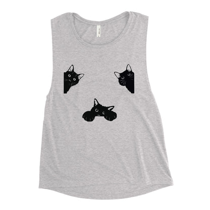 Ladies’ Cat Muscle Tank