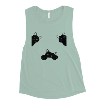 Ladies’ Cat Muscle Tank