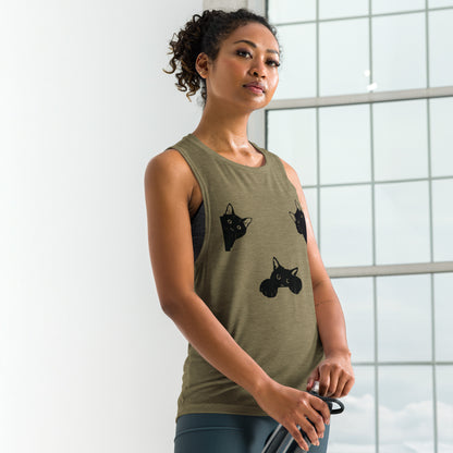 Ladies’ Cat Muscle Tank