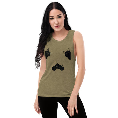 Ladies’ Cat Muscle Tank