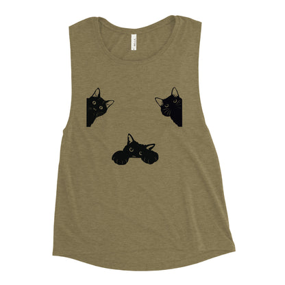 Ladies’ Cat Muscle Tank